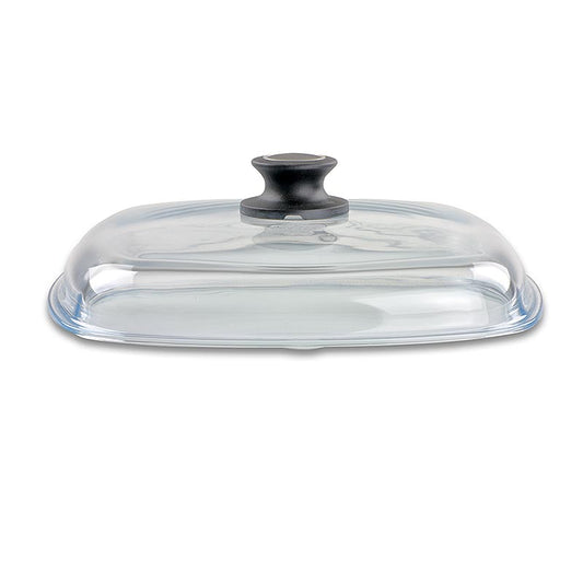 AMT Gastroguss rôtissoire carrée avec couvercle en verre, 28cm, 1 pièce, idéale pour préparer de délicieux repas à la maison