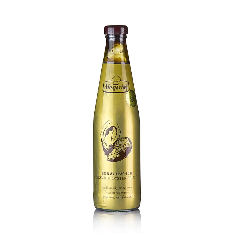 Sauce aux huîtres, sans gluten, Megachef, 500 ml - une bouteille de sauce aux huîtres sans gluten de la marque Megachef d'une contenance de 500 ml