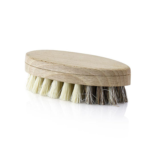 Brosse durable et artisanale à base de plantes avec des poils de hêtre, d'agave et de palmier