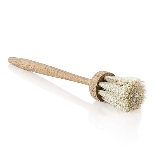  Brosse artisanale en bois de hêtre huilé avec des poils de cheval doux