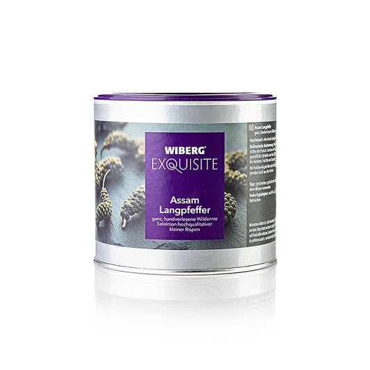 Wiberg Exquisite Assam long pepper, entier, 200 g - poivre long d'Assam entier de première qualité dans un emballage de 200 grammes