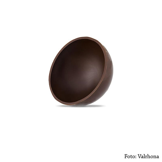 Chocolat amer Valrhona Solstis, 432g, 45 demi-coquilles rondes (716mm de diamètre)