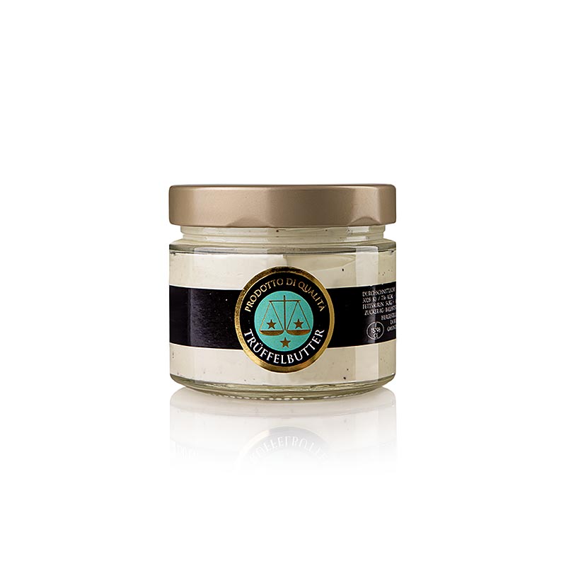 Préparation de beurre de truffe, avec truffes d'été, Alba, 80 g - Délicieuse préparation de beurre de truffe à base de truffes d'été d'Alba, 80 grammes