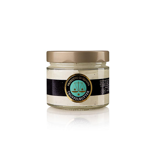 Préparation de beurre de truffe, avec truffes d'été, Alba, 80 g - Délicieuse préparation de beurre de truffe à base de truffes d'été d'Alba, 80 grammes