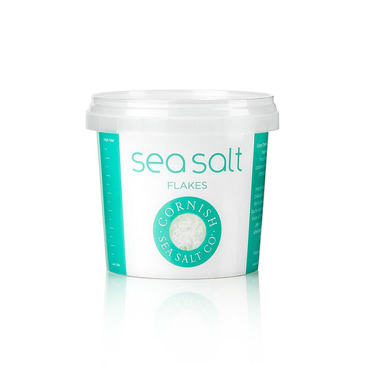 Gros sel de mer en flocons de Cornouailles/Angleterre, 150 g, idéal pour enrichir les plats d'une saveur saline naturelle