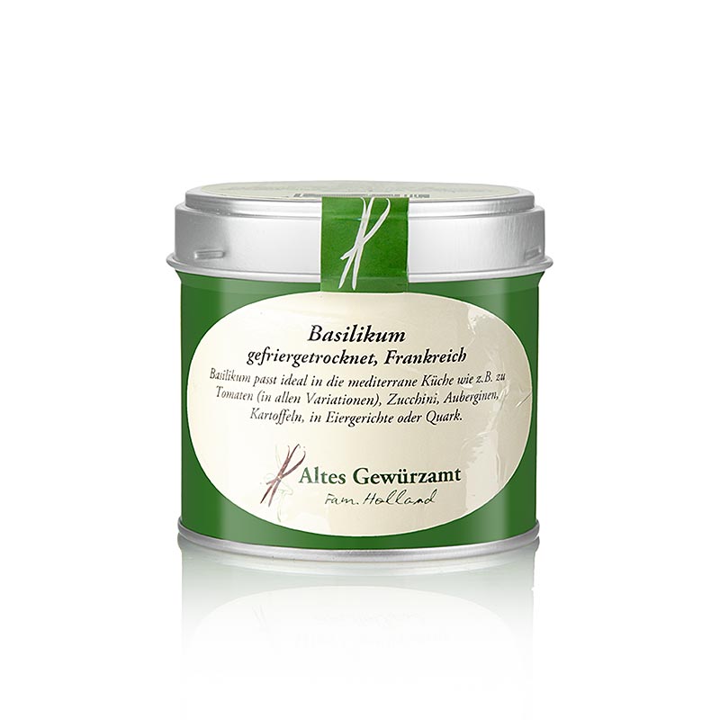 10 g de basilic lyophilisé de l'Altes Gewürzamt, parfait pour donner du goût à vos plats