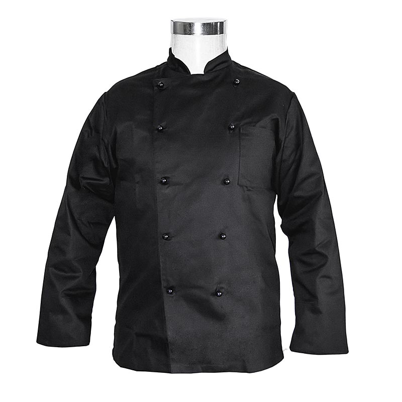 Veste de chef basique en taille L, noire de Karlowsky avec 10 boutons