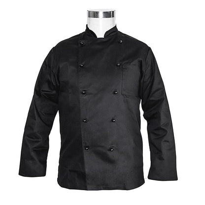 Veste de chef basique en taille L, noire de Karlowsky avec 10 boutons