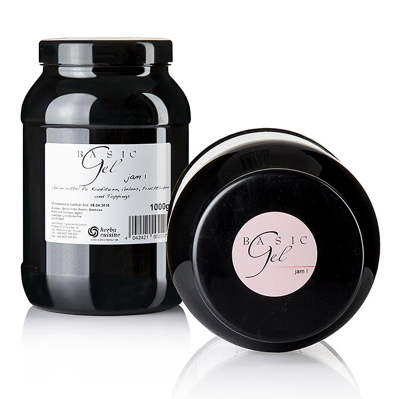 Herbacuisine Basic Gel pour confiture en rose, végétalien, paquet de 1 kg
