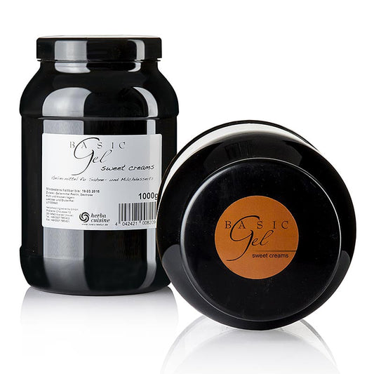 1 kg de gel de base brun végétalien Herbacuisine pour les crèmes sucrées