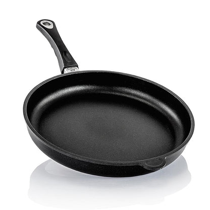 Poêle à frire AMT Gastroguss de 32 cm de diamètre et 5 cm de hauteur, idéale pour la cuisine 