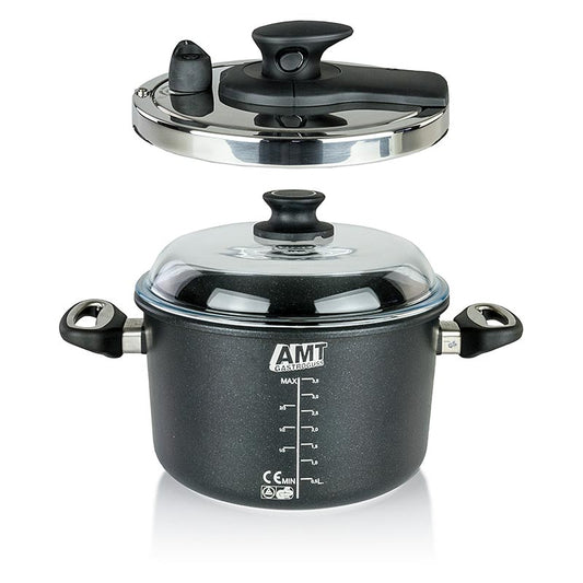AMT Gastroguss autocuiseur avec couvercle pour induction, diamètre 24 cm, 1 pièce 