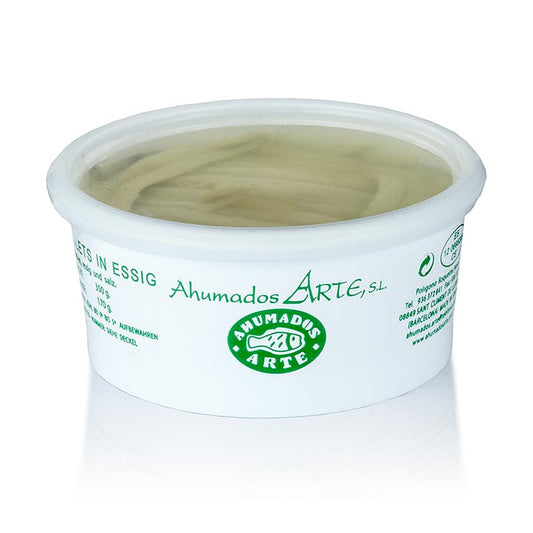 Image d'un bocal de filets d'anchois blancs de haute qualité, 350 g, marinés au vinaigre