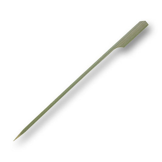 Brochettes en bambou avec extrémité en forme de feuille de 18 cm de long, emballées dans un lot de 100 pièces