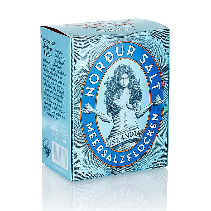 Flocons de sel de mer NORDUR d'Islande, 250 g emballés dans un bocal transparent