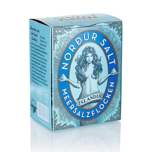 Flocons de sel de mer NORDUR d'Islande, 250 g emballés dans un bocal transparent
