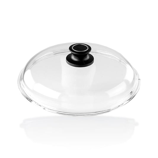 Couvercle en verre AMT Gastroguss pour poêle à frire ou en acier de 32 cm, 1 pièce, accessoire de cuisine de haute qualité et durable pour les ustensiles de cuisine