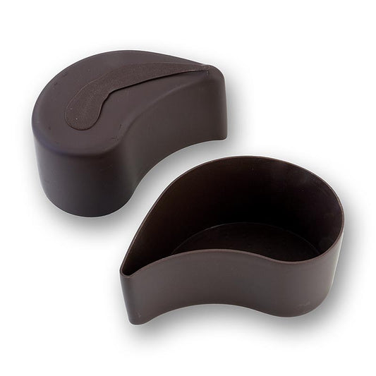 Moule artisanal à gouttes en chocolat pur Michel Cluizel, 75x45x35mm, 576g, 32 pièces dans une boîte