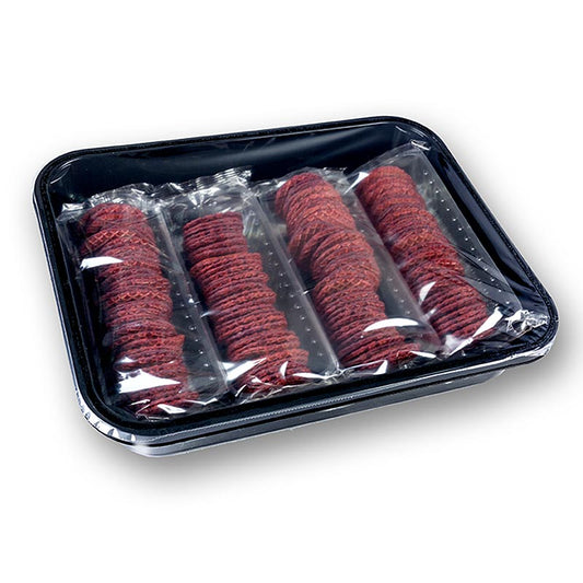  Gros plan du paquet de 250g de Decorwaffle - En-cas à base de betterave rouge