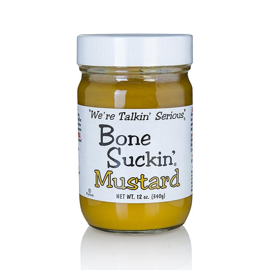 Bouteille de 325 ml de moutarde Bone Suckin' Mustard Regular (mild) BBQ de Ford's Food