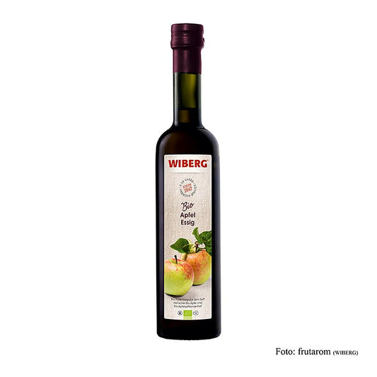 Vinaigre de cidre de pomme trouble biologique Wiberg avec 5% d'acidité, bouteille de 500 ml