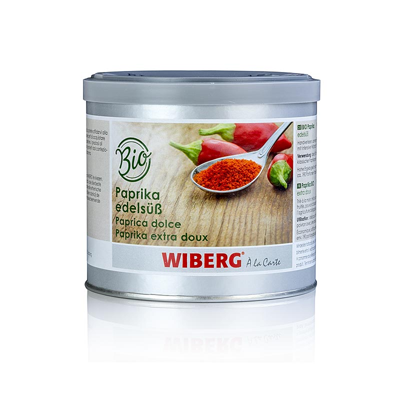Paprika doux biologique, 230 g, rouge vif avec une tige verte fraîche, parfait pour ajouter de la saveur aux recettes