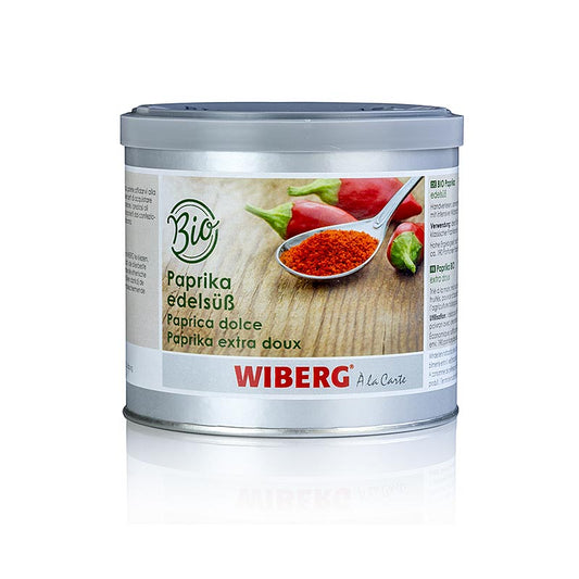 Paprika doux biologique, 230 g, rouge vif avec une tige verte fraîche, parfait pour ajouter de la saveur aux recettes