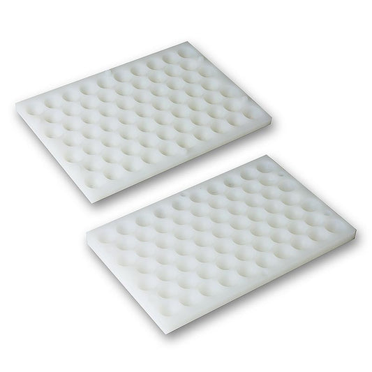 Tapis de cuisson en silicone avec découpes sphériques pour la réalisation de cake pops, 67 pièces de 25mm de diamètre et 8ml de capacité, 1 pièce