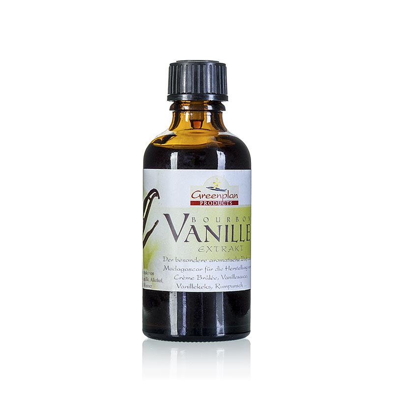 Extrait de vanille Bourbon, non moucheté, pressé à froid, de Madagascar, 50 ml - un produit de haute qualité à base de gousses de vanille pures de Madagascar
