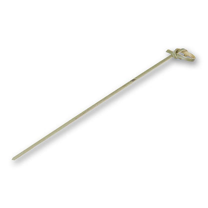 Brochettes en bambou de couleur verte avec extrémité nouée, paquet de 50 pièces