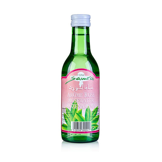 245 ml d'eau de rose aromatique et savoureuse de Samra, un produit délicieux