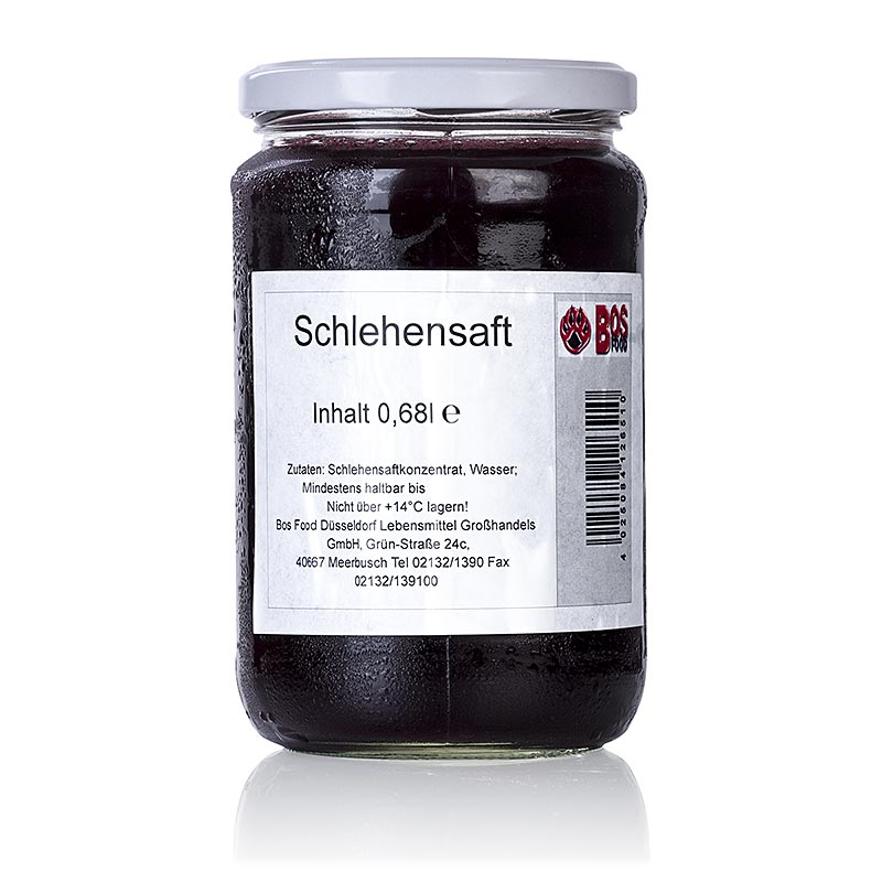 Alt text : BOS FOOD jus de prune, naturel et non sucré, 680 ml, un jus de prune naturel et non sucré 100% pur dans une bouteille de 680 ml