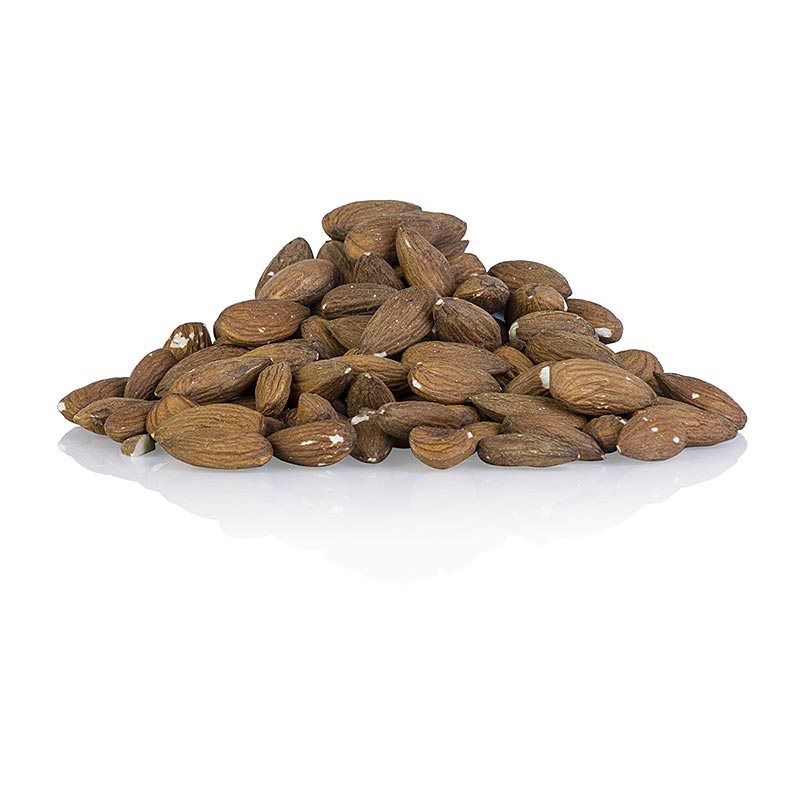 Amandes brunes entières, fraîches et biologiques, 500 g, emballées pour préserver leur fraîcheur