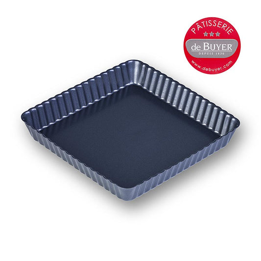  Boîte à tarte de qualité supérieure deBUYER avec base amovible, parfaite pour préparer de délicieux desserts carrés