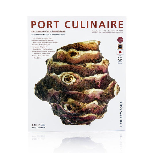 Port Culinaire - Gourmet Magazine, numéro 34, 1 pièce : un magazine culinaire de luxe avec de belles photos et des recettes inspirantes pour les gourmets.