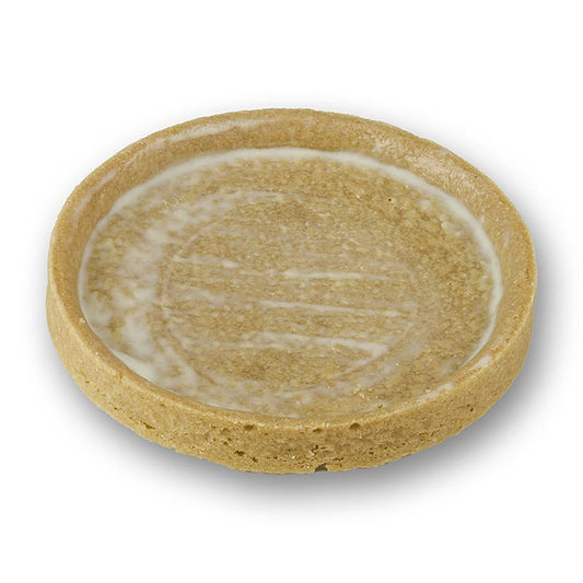 Tartelettes de dessert au beurre AOP, enrobées, ø 80x10mm h, 990 g, 55 pièces, parfaites pour servir lors de fêtes et d'occasions spéciales