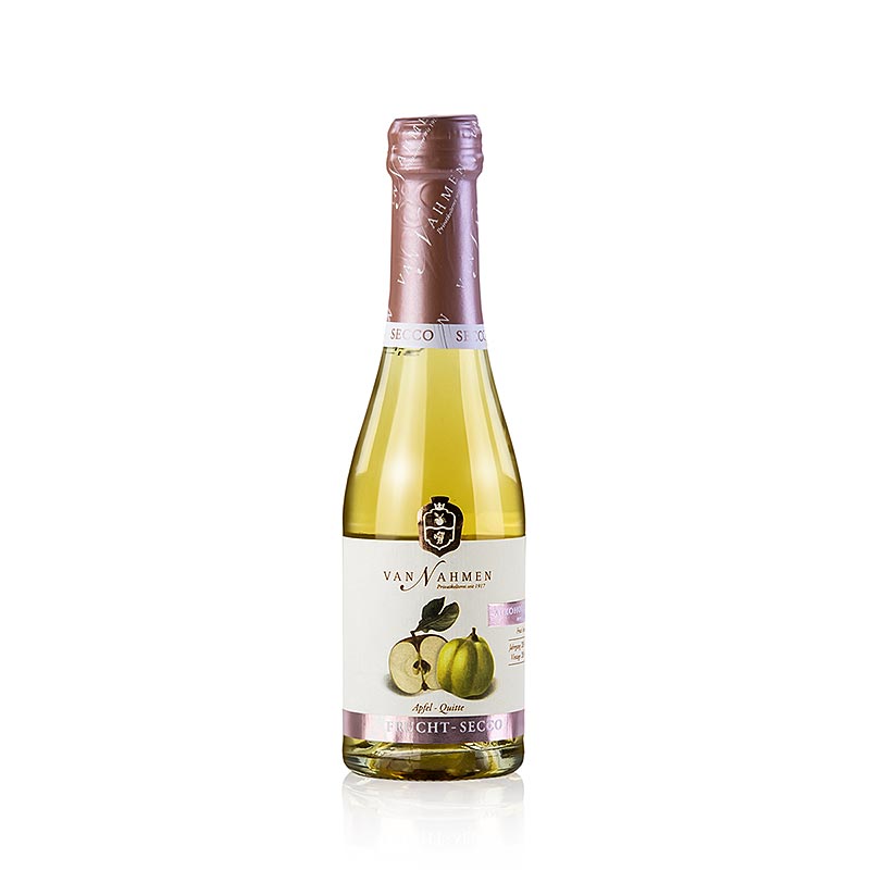 Van Nahmen Apple-Tweepe Fruit Secco, sans alcool, bio, 200 ml - rafraîchissant secco de pomme et de coing bio sans alcool dans un format pratique de 200 ml