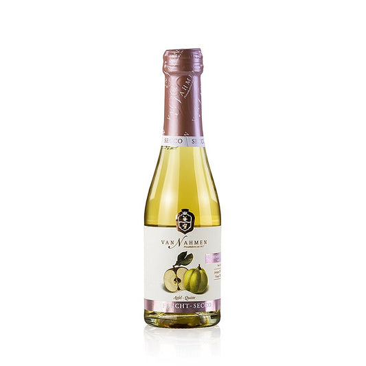 Van Nahmen Apple-Tweepe Fruit Secco, sans alcool, bio, 200 ml - rafraîchissant secco de pomme et de coing bio sans alcool dans un format pratique de 200 ml