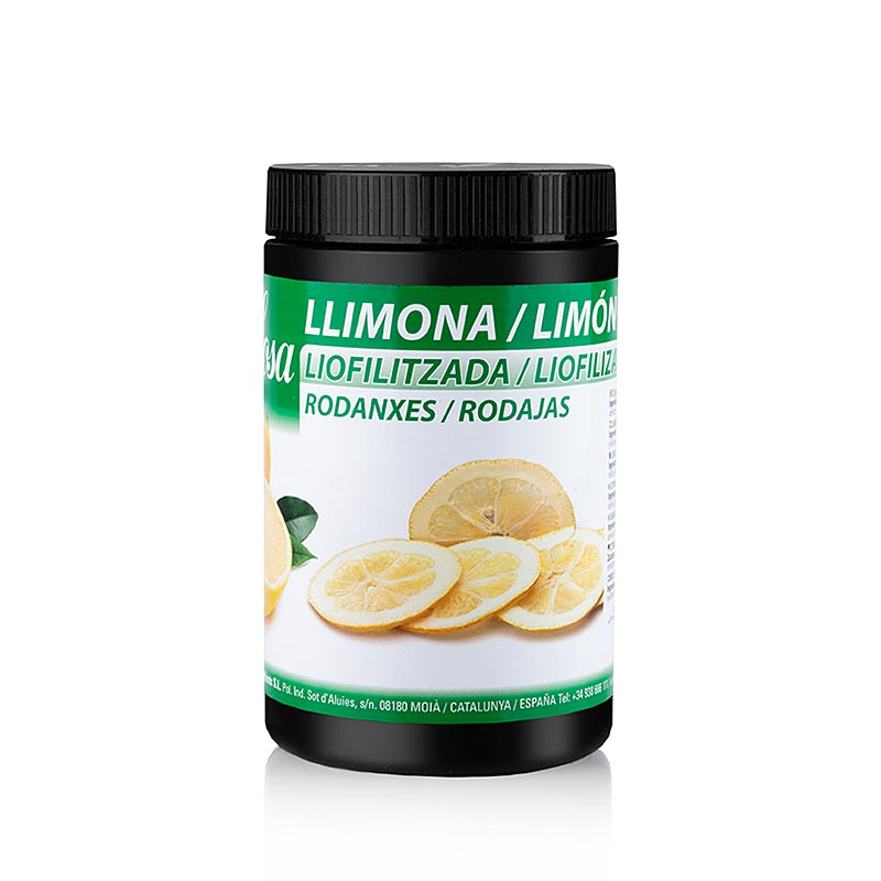 Citrons lyophilisés Sosa, tranches (38763), 60 g - tranches de citron lyophilisé naturel de haute qualité pour usage culinaire