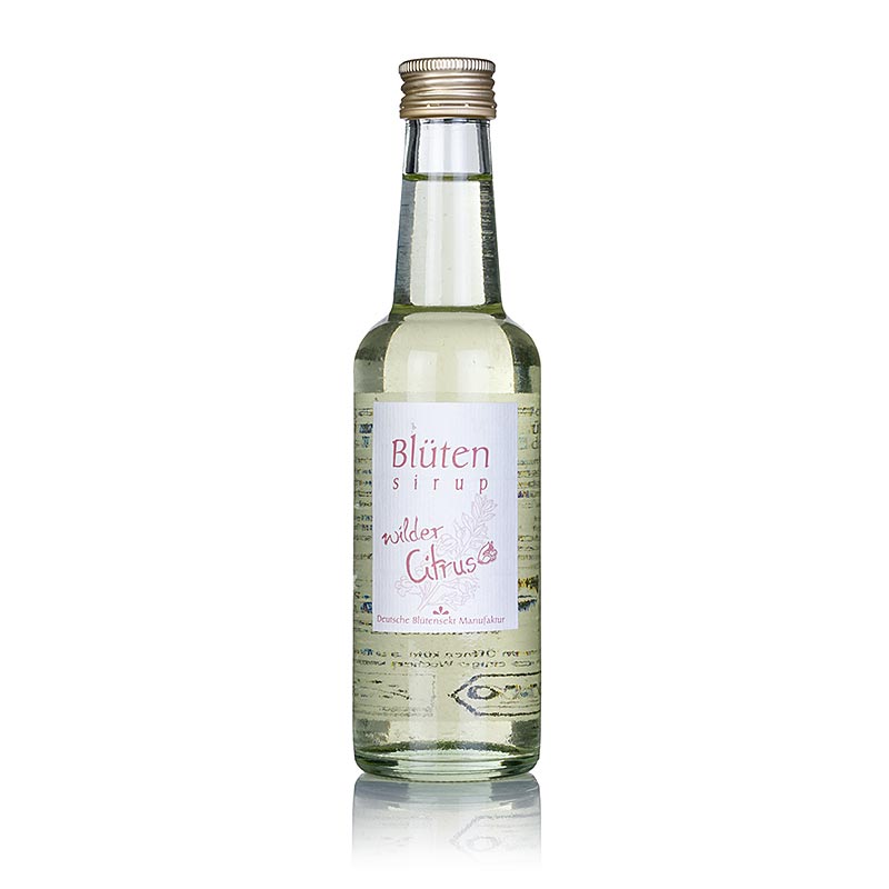 Sirop de fleurs d'agrumes sauvages biologiques, concentration 1:10, flacon de 250 ml