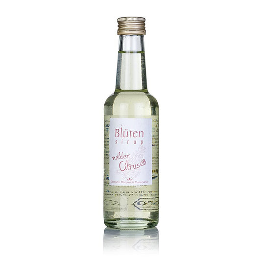 Sirop de fleurs d'agrumes sauvages biologiques, concentration 1:10, flacon de 250 ml