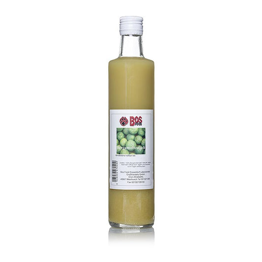 BOS FOOD Jus de bergamote, naturel et non sucré, 500 ml, pur goût fruité de bergamote sans sucres ajoutés