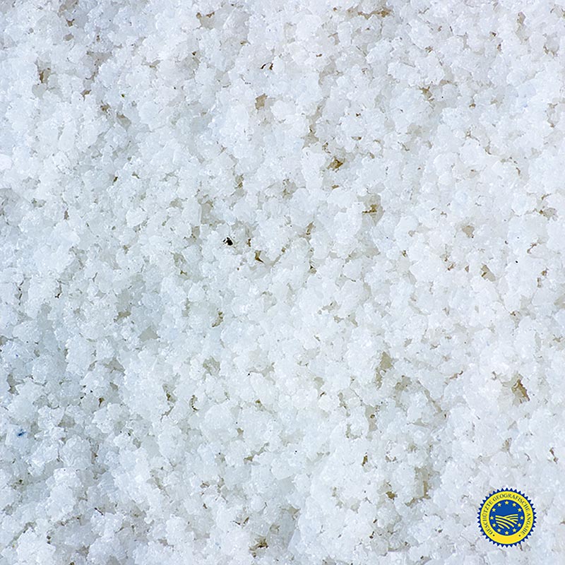 Fleur de Sel, Guérande/France, IGP, TradySel, 500 g - Sel de mer traditionnel de Guérande, France, d'un poids de 500 grammes.