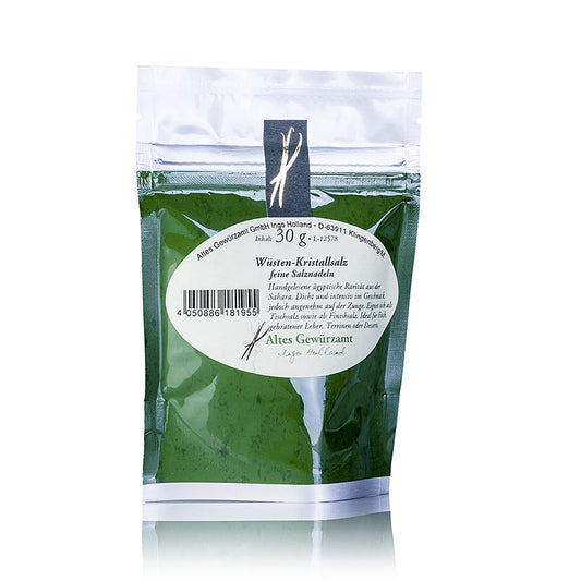 Fines aiguilles de sel de Desert Crystal Salt, un produit de 30g 