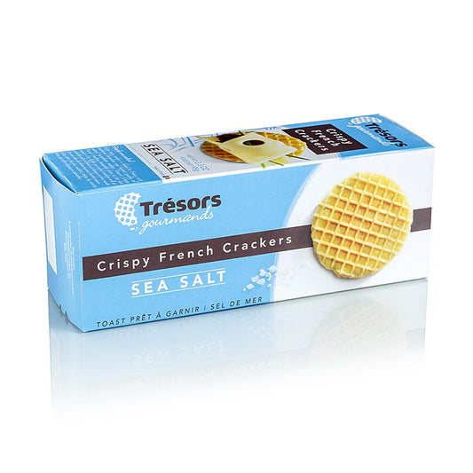 Crispy franz Mini waffle crackers avec sel de mer, 95 g, Barsnack Tresors illustration du produit