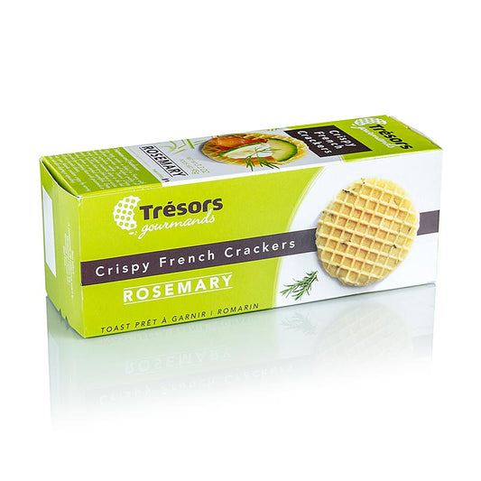 Crunchy franz Mini waffle crackers au romarin, emballés 95 g