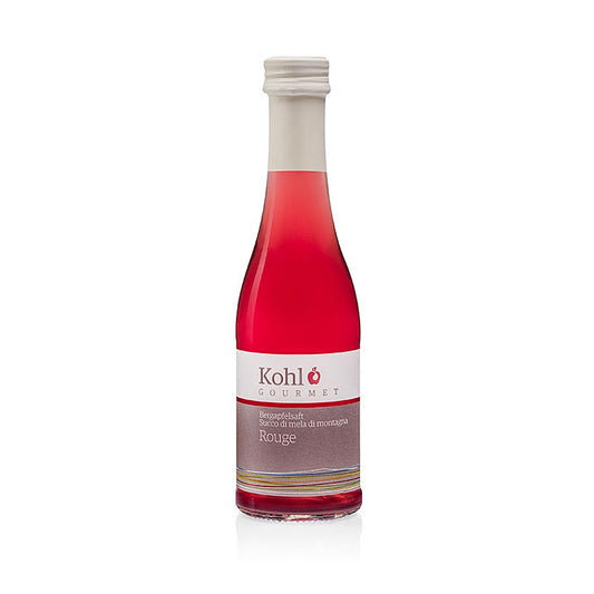 Gourmet Mountain Apple Juice Rouge, 200 ml - Un jus de pomme biologique de haute qualité, rafraîchissant et savoureux, parfait pour une expérience culinaire luxueuse.