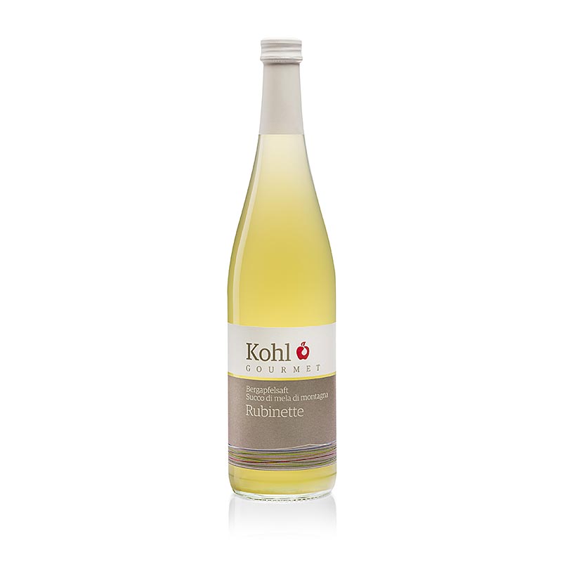Gourmet jus de pomme de montagne Rubinette, 750 ml - jus de pomme rafraîchissant et biologique de la plus haute qualité