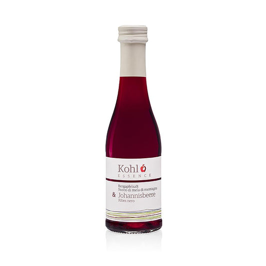 ESSENCE Jus de pomme de montagne + cassis, 200 ml - jus de fruits rafraîchissant avec un mélange de pomme de montagne et de cassis.