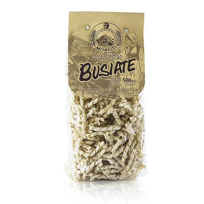 Morelli 1860 Busiate, pâtes au germe de blé dur, 500 g, spécialité italienne traditionnelle